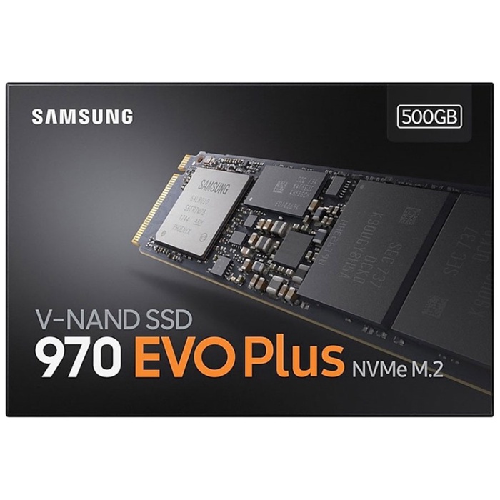 Накопитель SSD Samsung M.2 970 EVO Plus 500 Гб PCIe 3bit MLC (TLC) MZ-V7S500BW - фото 51688114