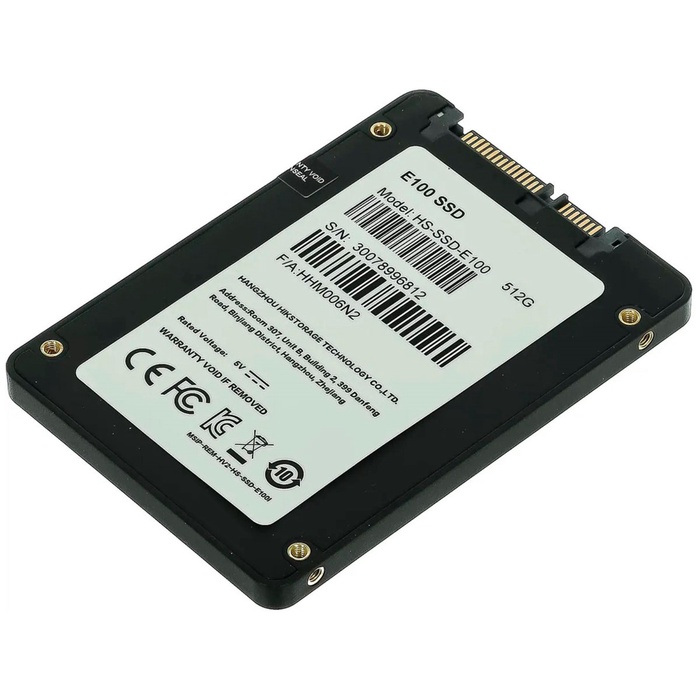 Накопитель SSD Hikvision 2.5" E100 512 Гб SATA III HS-SSD-E100/512G - фото 51691026