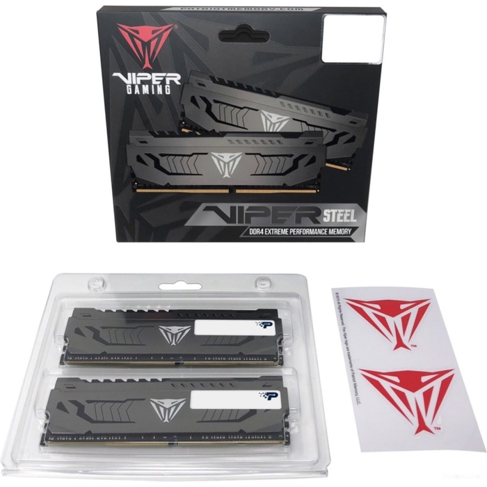 Оперативная память Patriot DDR4 64GB (2x32GB) 3200MHz Viper Steel (PVS464G320C6K) - фото 51690370