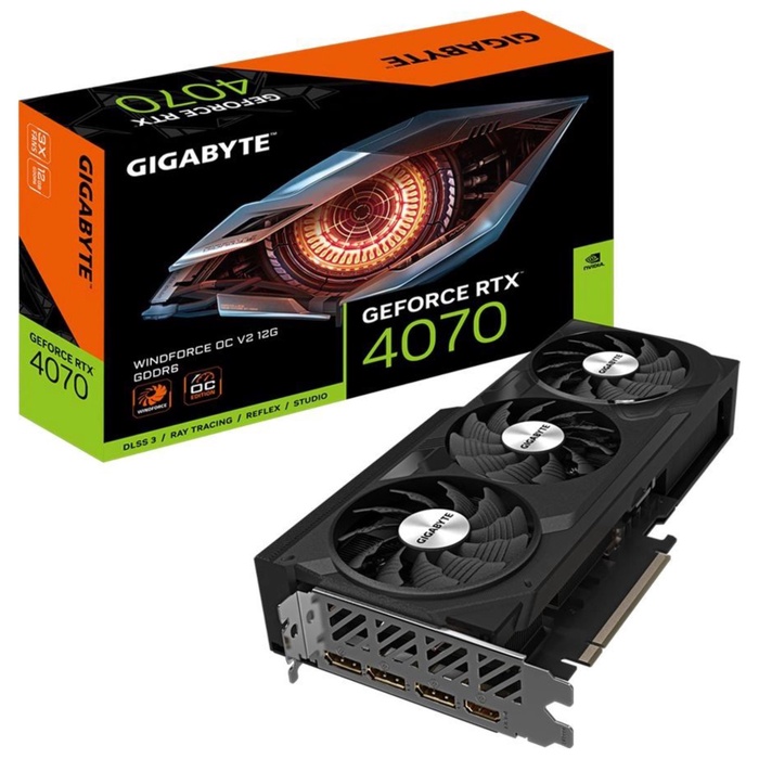 Видеокарта Gigabyte PCI-E 4.0 GV-N4070WF3OCV2-12GD NVIDIA GeForce RTX 4070 12Gb 192bit GDDR   108276 - фото 51691815