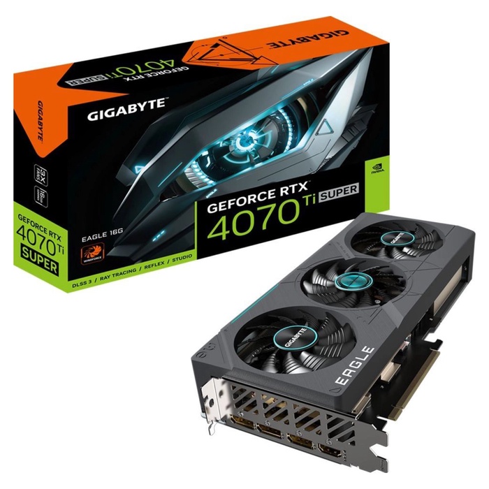 Видеокарта Gigabyte PCI-E 4.0 GV-N407TSEAGLE-16GD NVIDIA GeForce RTX 4070TI Super 16Gb 256b   108276 - фото 51691822