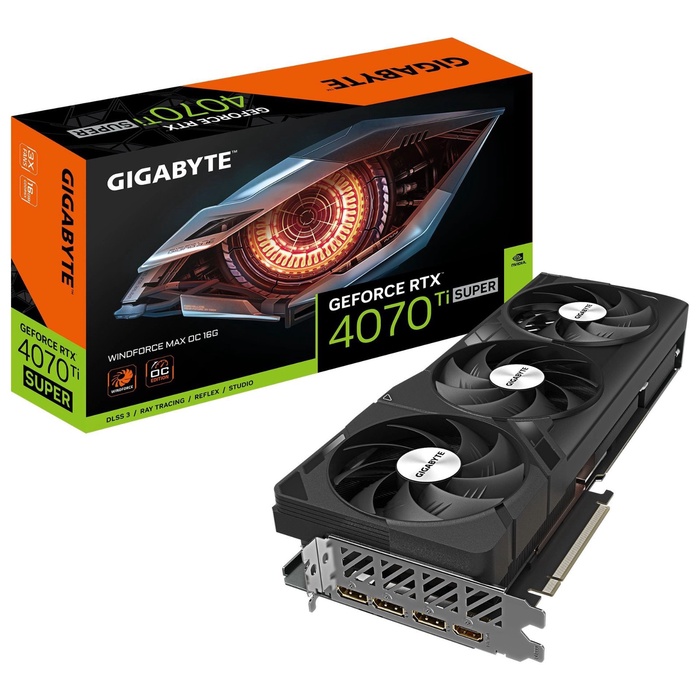 Видеокарта Gigabyte PCI-E 4.0 GV-N407TSWF3MAX OC-16GD NVIDIA GeForce RTX 4070TI Super 16Gb   1082765 - фото 51691830