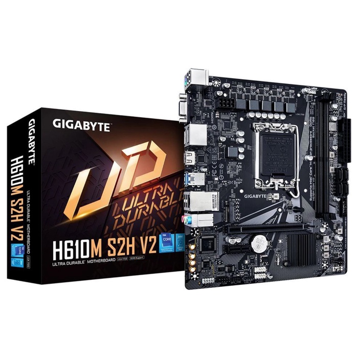 Материнская плата Gigabyte H610M S2H V2 Soc-1700 Intel H610 2xDDR5 mATX AC`97 8ch(7.1) GbLA   108276 - фото 51691896