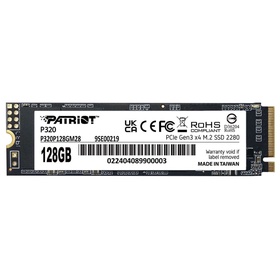 Накопитель SSD Patriot PCIe 3.0 x4 128GB P320P128GM28 P320 M.2 2280