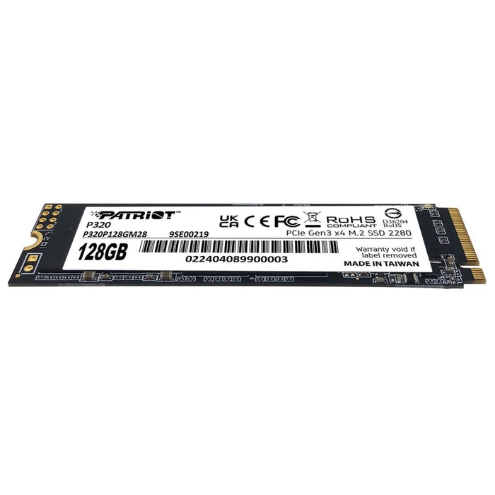 Накопитель SSD Patriot PCIe 3.0 x4 128GB P320P128GM28 P320 M.2 2280 - фото 51691936