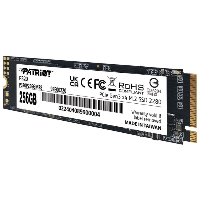 Накопитель SSD Patriot PCIe 3.0 x4 256GB P320P256GM28 P320 M.2 2280 - фото 51691942