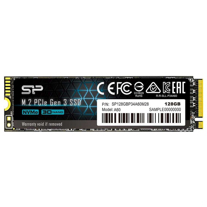Накопитель SSD Silicon Power PCIe 3.0 x4 128GB SP128GBP34A60M28 M-Series M.2 2280 - Фото 1