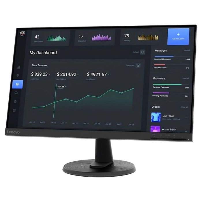 Монитор Lenovo 23.8" ThinkVision C24-40 черный VA 4ms 16:9 HDMI матовая 250cd 178гр/178гр 1   108279 - фото 51692899