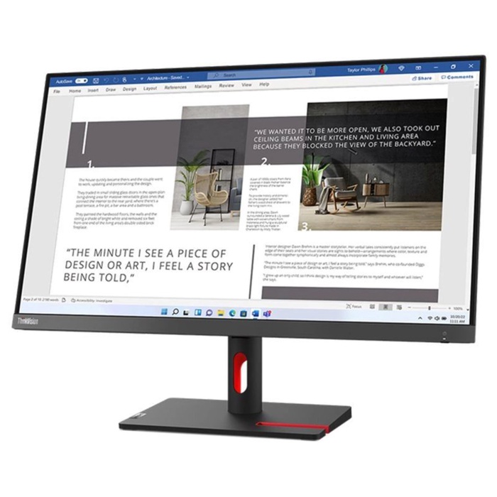 Монитор Lenovo 27" ThinkVision S27i-30 черный IPS LED 4ms 16:9 HDMI матовая 1300:1 300cd 17   108279 - фото 51692929