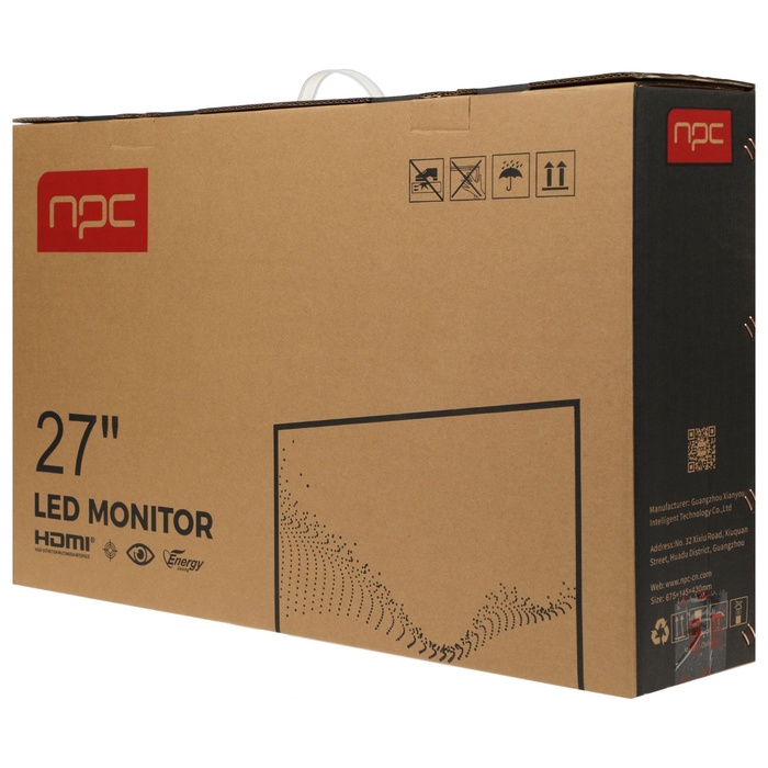 Монитор NPC 27" MF2704 черный IPS LED 5ms 16:9 HDMI матовая 250cd 178гр/178гр 1920x1080 75H   108279 - фото 51692969