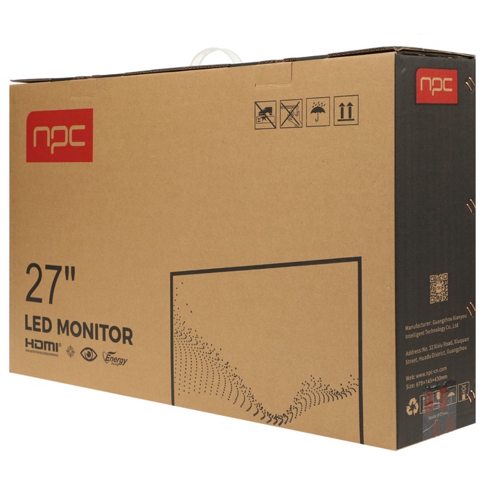 Монитор NPC 27" MZ2704 черный IPS LED 5ms 16:9 HDMI M/M матовая 250cd 178гр/178гр 2560x1440   108279 - фото 51692978