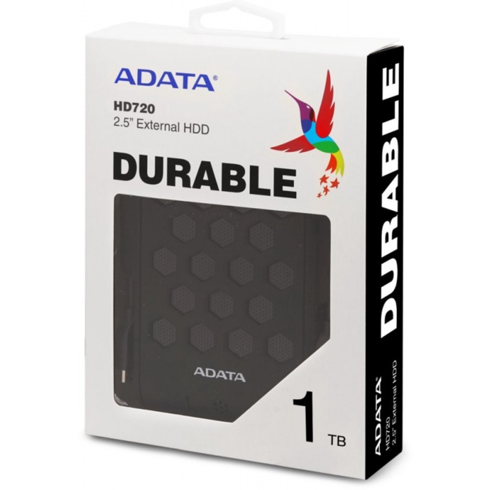 Жесткий диск A-Data USB 3.0 1TB AHD720-1TU31-CBK HD720 DashDrive Durable 2.5" черный - фото 51693039