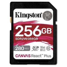 Карта памяти SDXC 256GB Kingston SDR2V6/256GB Canvas React Plus w/o adapter