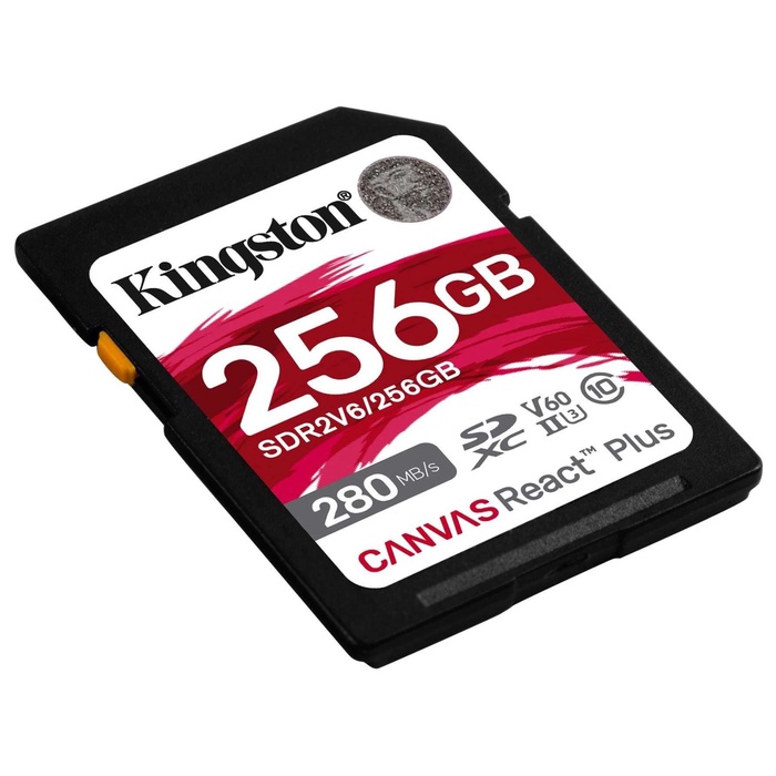 Карта памяти SDXC 256GB Kingston SDR2V6/256GB Canvas React Plus w/o adapter - фото 51693059