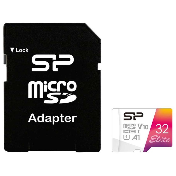 Карта памяти microSDHC 32GB Silicon Power SP032GBSTHBV1V20SP Elite + adapter - фото 51693065