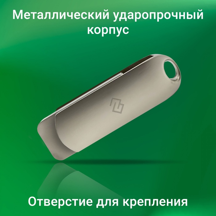 Флешка Digma 256GB DRIVE3 DGFUM256A30SR USB3.0 серебристый - фото 51693071