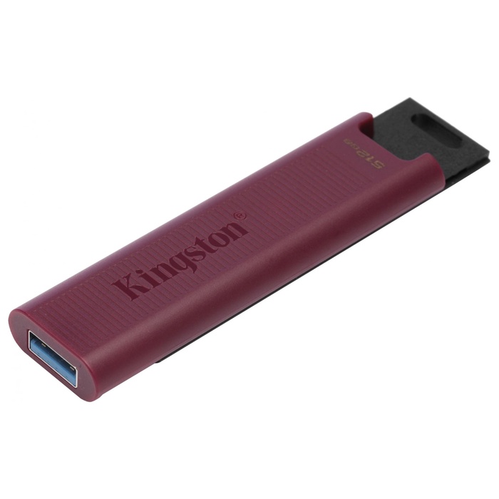 Флешка Kingston 512GB DataTraveler Max DTMAXA/512GB USB3.2 черный/бордовый - фото 51693108