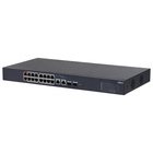 Коммутатор Dahua DH-CS4218-16ET-240, L2, 16×100 Мбит/с, 2xКомбо (1000BASE-T/SFP), 2SFP, 16PoE, 24 - Фото 1