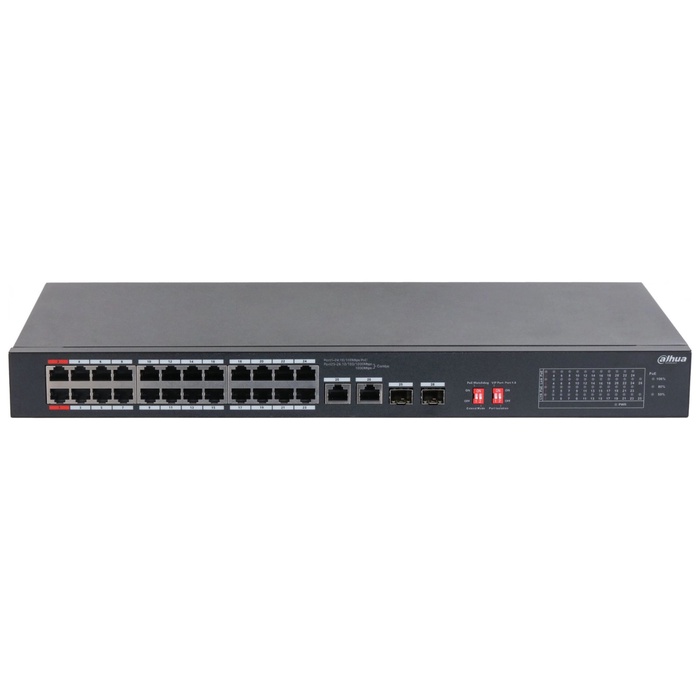 Коммутатор Dahua DH-S3226-24ET-240 (L2) 24x1Гбит/с 2xКомбо(1000BASE-T/SFP) 2SFP 24PoE неупр   108280 - фото 51693182