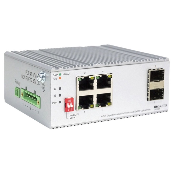 Коммутатор Origo OI2206P/60W OI2206P/60W/A1A 4x1Гбит/с 2SFP 4PoE+ 60W неуправляемый - фото 51693218