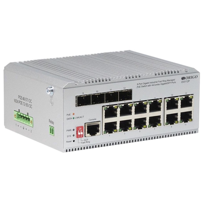 Коммутатор Origo OI3112P OI3112P/185W/A1A (L2) 8x1Гбит/с 4xКомбо(1000BASE-T/SFP) 4SFP 8PoE+   108280 - фото 51693247