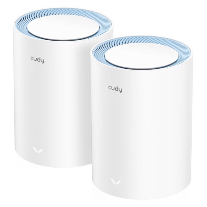 Бесшовный Mesh роутер Cudy, M1200, 2-Pack, AC1200, 10/100BASE-TX, белый, 2 шт.