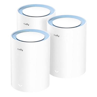 Бесшовный Mesh роутер Cudy, M1200, 3-Pack, AC1200, 10/100BASE-TX, белый, 3 шт.