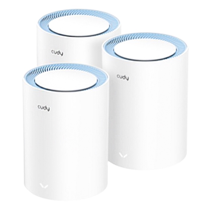 Бесшовный Mesh роутер Cudy, M1200, 3-Pack, AC1200, 10/100BASE-TX, белый, 3 шт. - Фото 1