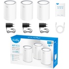 Бесшовный Mesh роутер Cudy M1800(3-Pack) AX1800 10/100/1000BASE-TX белый (упак.:3шт) - фото 51693330 Бесшовный Mesh роутер Cudy M1800(3-Pack) AX1800 10/100/1000BASE-TX белый (упак.:3шт) - фото 51693330