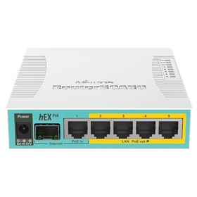 Роутер MikroTik hEX PoE (RB960PGS) 10/100/1000BASE-TX/SFP белый