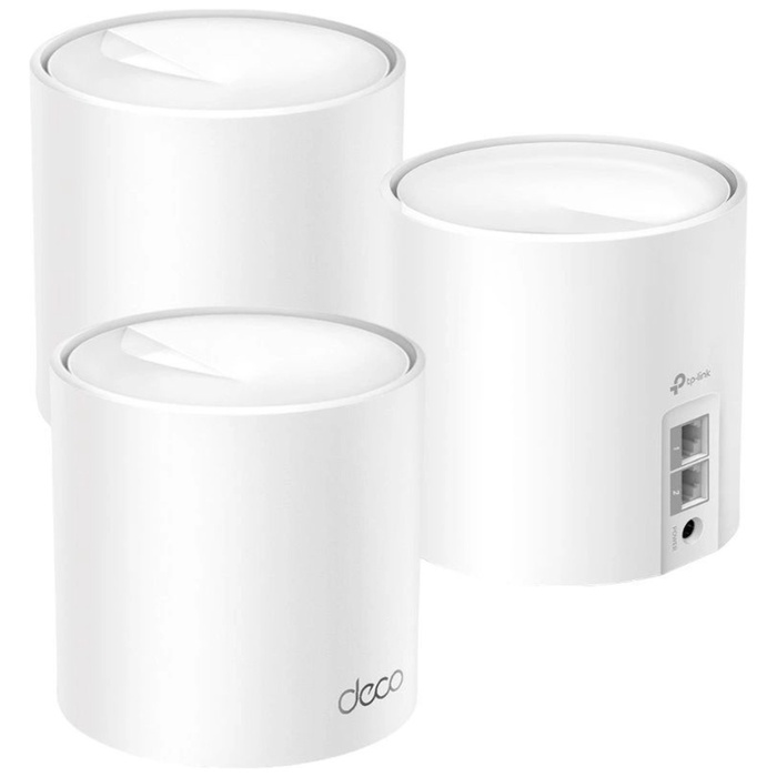 Бесшовный Mesh роутер TP-Link Deco X1500 (DECO X1500(3-PACK)) AX1500 10/100/1000BASE-TX бел   108280 - фото 51693368