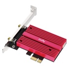 Сетевой адаптер Wi-Fi + Bluetooth Cudy WE4000 АХ5400 PCI Express (ант.внеш.съем) 1ант. - фото 51693420 Сетевой адаптер Wi-Fi + Bluetooth Cudy WE4000 АХ5400 PCI Express (ант.внеш.съем) 1ант. - фото 51693420