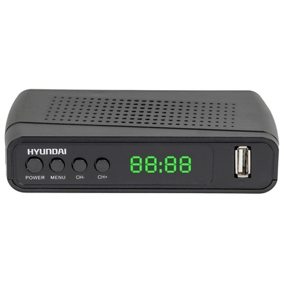 Ресивер DVB-T2 Hyundai H-DVB520 + WiFi-адаптер черный
