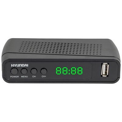 Ресивер DVB-T2 Hyundai H-DVB520, с Wi-Fi-адаптером, чёрный