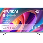 Телевизор LED Hyundai 43" H-LED43BU7100 WebOS Frameless Metal серый 4K Ultra HD 60Hz MEMC D   108281 - фото 51693520