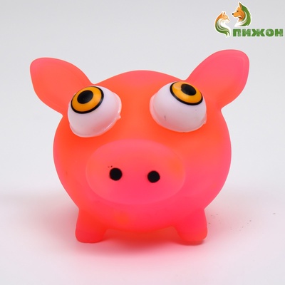 УЦЕНКА Игрушка для собак "Свин" 12 см, розовая