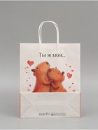 Пакет подарочный бумажный, «Моя Капибара», 32×26×11 см  (артикул 10679357)  большой выбор товаров оптом и в розницу по низким ценам с доставкой