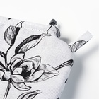 Кухонный набор «Доляна» Plant leaves: варежка 20×27 см, прихватка 19×19 см, 100% хлопок, 250 г/м² - Фото 4