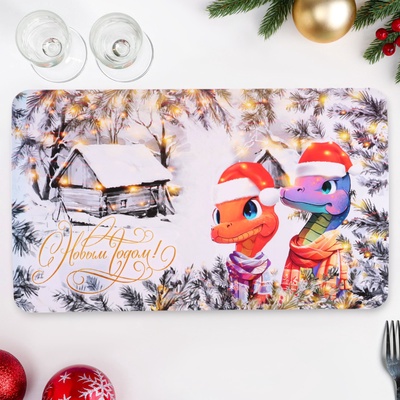Салфетка новогодняя на стол «С Новым Годом! 2025», символ года