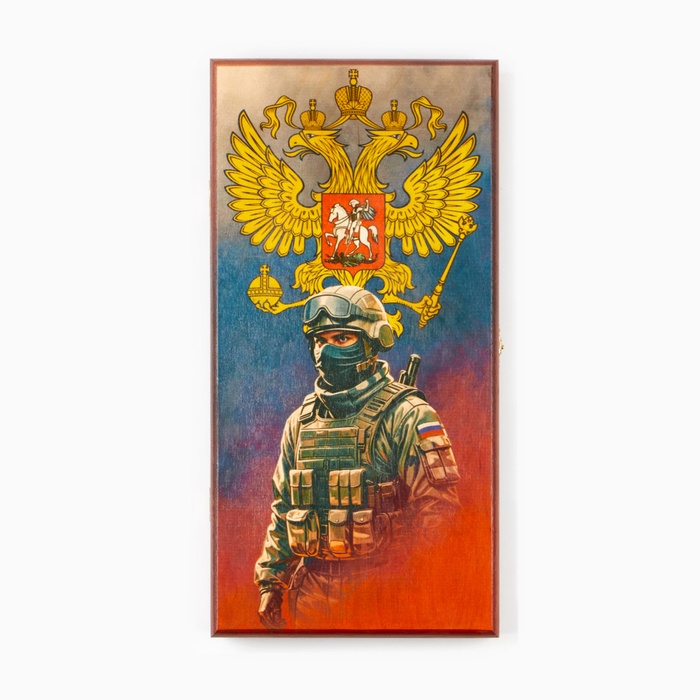 

Нарды деревянные с шашками, настольная игра "Солдат", 40 х 40 см