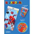 Посуда бумажная одноразовая «Человек-паук», на 10 персон, стаканы, тарелки, скатерть - Фото 2