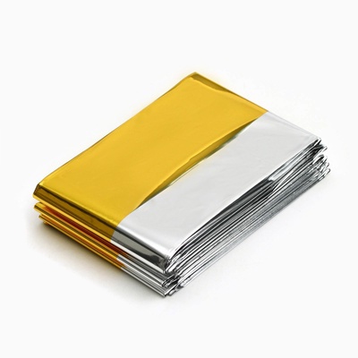 Термоодеяло Аdventure, 160×210 см, набор 10 шт., золотистое, серебристое