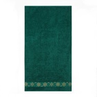 Полотенце махровое в коробке Golden snowflakes 70х120см, цвет зеленый 360г/м хл100% - фото 26396581