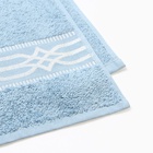 Полотенце махровое в ободке Winter ornament 70х120см, цвет голубой 360г/м хл100% - фото 26655256