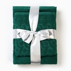 Набор махровых полотенец Spelt зеленый 50х90см + 70х130см, махра 330г/м хл100% 10790036