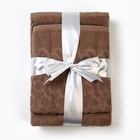 Набор махровых полотенец Spelt коричневый 50х90см + 70х130см, махра 330г/м хл100% - фото 27478616