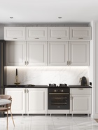 Кухонный гарнитур трёхуровневый в потолок «Престиж», с столешницей, 2400 мм, цвет браш лайт грей - Фото 1