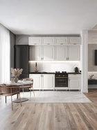 Кухонный гарнитур трёхуровневый в потолок «Престиж», с столешницей, 2400 мм, цвет браш лайт грей - Фото 3