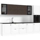 Кухонный гарнитур прямой «Престиж», с столешницей, 3000 мм, цвет Белый/Браш вайт/Прайм орех - Фото 2