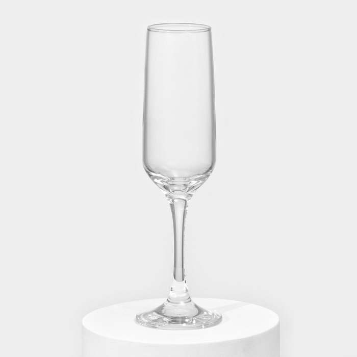 Набор стеклянных бокалов для шампанского Isabella, 200 мл, 6 шт - фото 1889137686